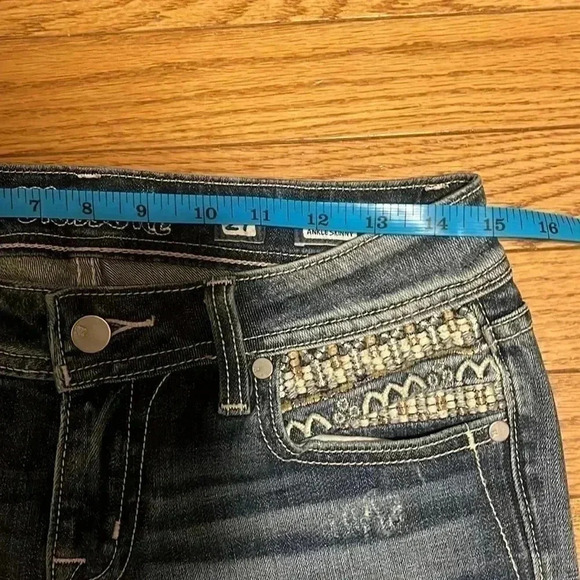 [Sz27]Miss Me Embroidered  Signature Ankle Skinny jeans - Picture 4 of 9